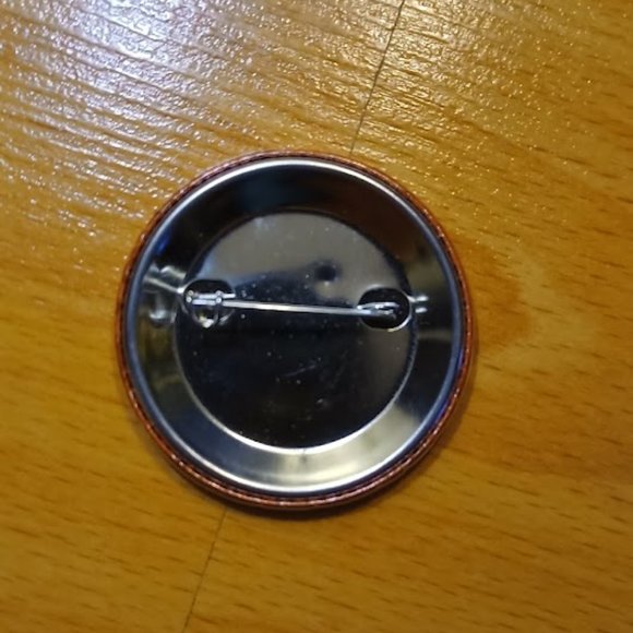 Doors Open Richmond' Pin - Orange with Splatter Design - Unique Accessory! - Picture 2 of 4